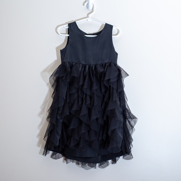 girls black tulle dress